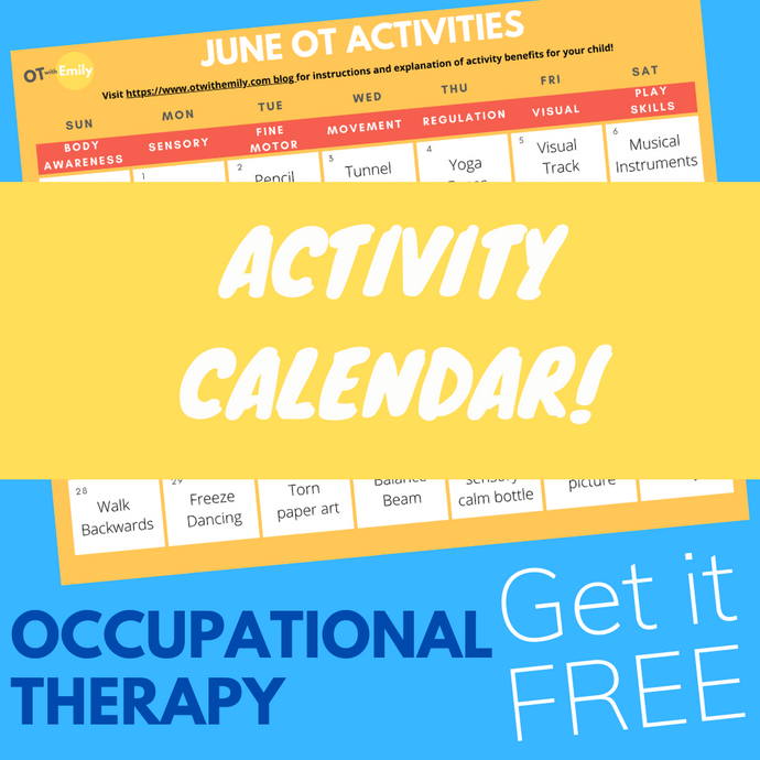 June Occupational Therapy Activity Calendar